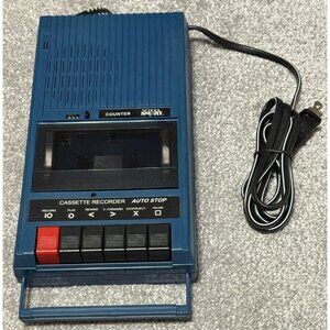 Vintage School Smart Tape Recorder Cassette Player w/Counter Auto Stop SS-1302